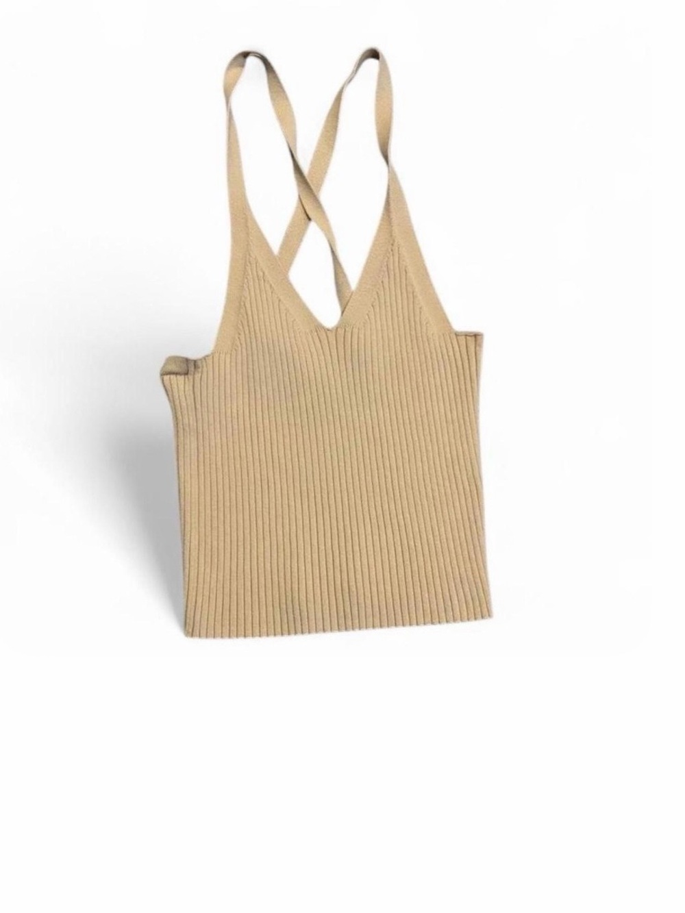 Banana Republic Women’s Beige Ribbed Camisole + FREE Squishy Cube